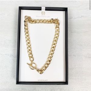 [House of Harlow 1960] Chunky Gold Cuban Link Chain Necklace